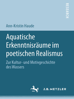 cover image of Aquatische Erkenntnisräume im poetischen Realismus